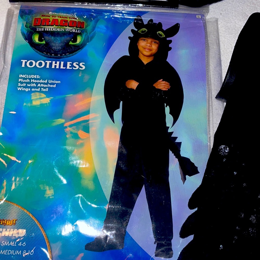 DreamWorks Black Toothless Dragon Halloween Costume